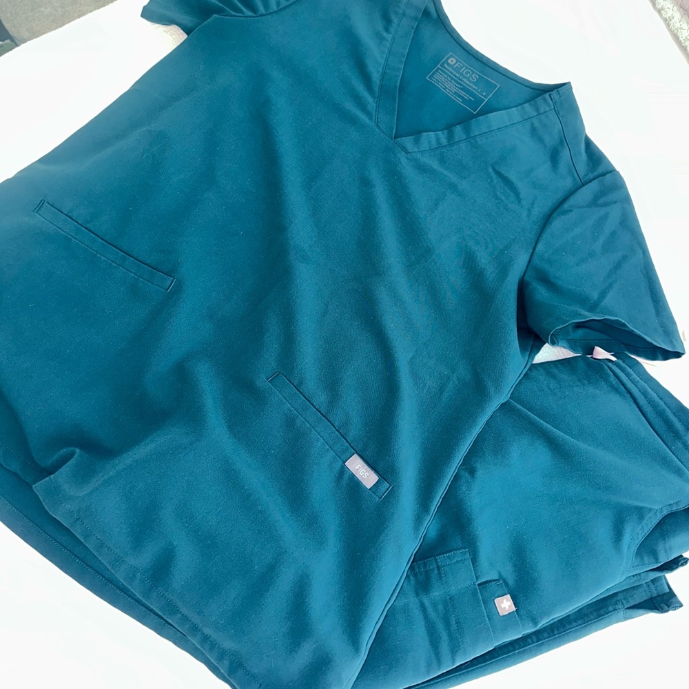 Figs Blue Scrub Set Size Sm/Sp | Color: blue | Size: Small/Small